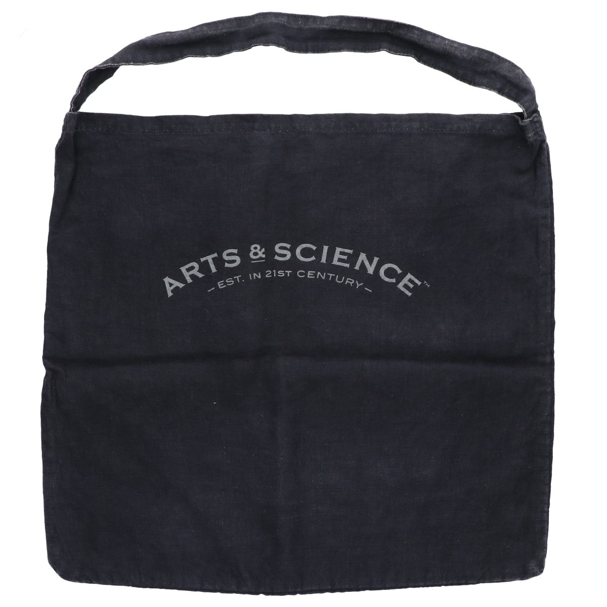 ARTS&SCIENCE アーツ&サイエンス 【美品】リネン エンブレム アーチロゴ ワンショルダー トートバッグ