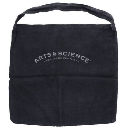 ARTS&SCIENCE アーツ&サイエンス 【美品】リネン エンブレム アーチロゴ ワンショルダー トートバッグ