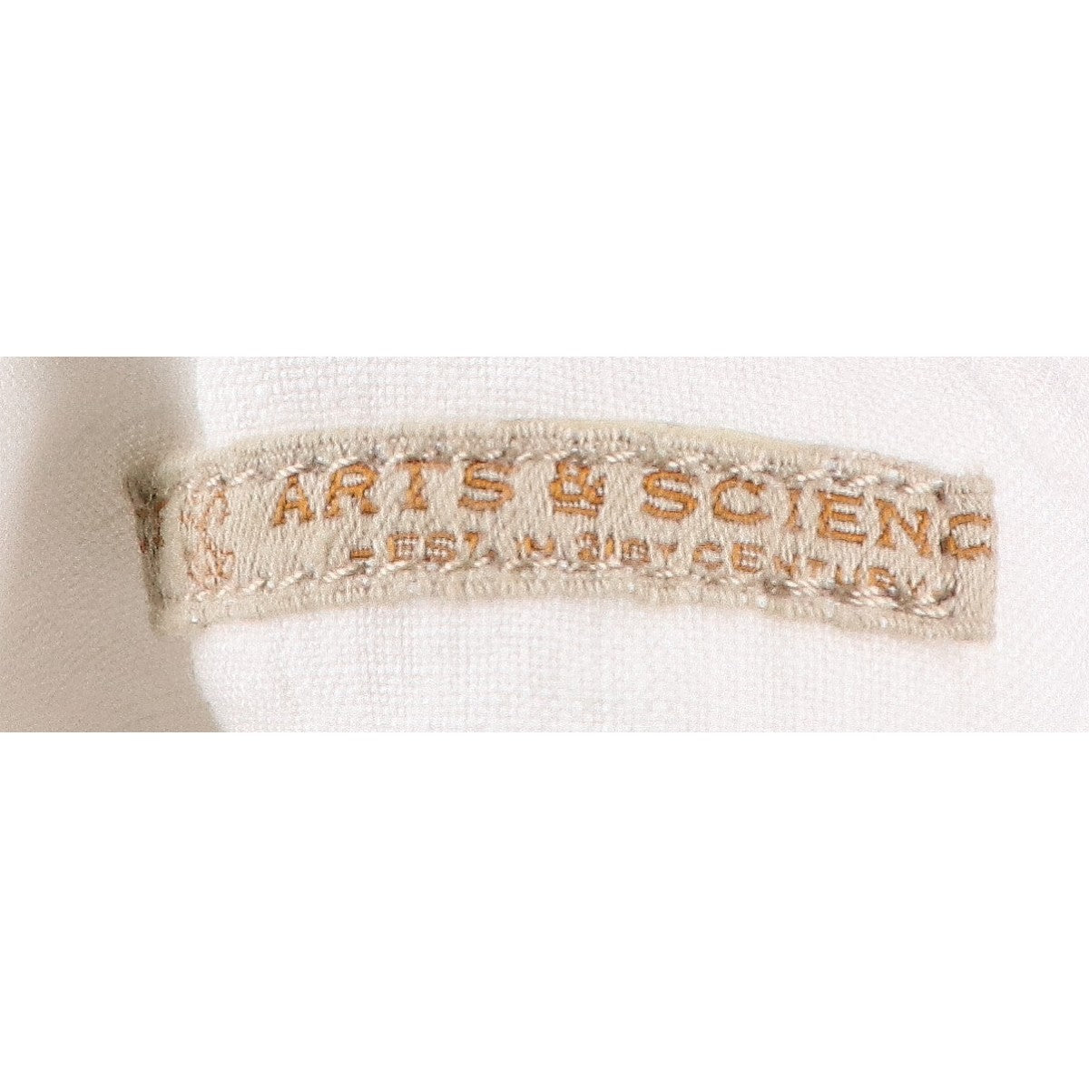 ARTS&SCIENCE アーツ&サイエンス 【美品】エンブレムアーチロゴ リネン ワンショルダー トートバッグ