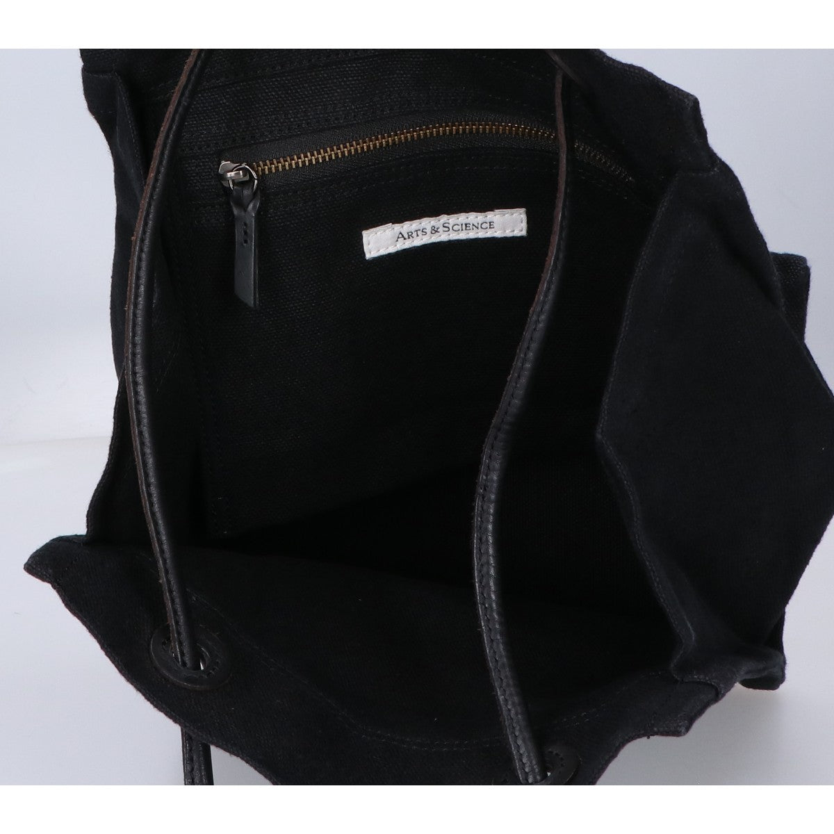 ARTS&SCIENCE アーツ&サイエンス 【美品】リネンキャンバス ハンドバッグ