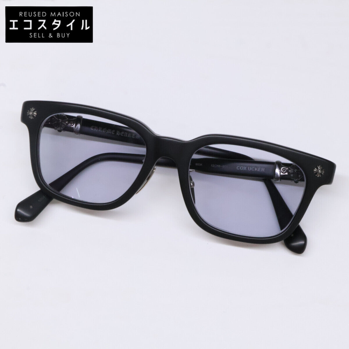 Chrome Hearts クロムハーツ 美品 COX UCKER ウェリントン セルロイド アイウェア/メガネ 眼鏡