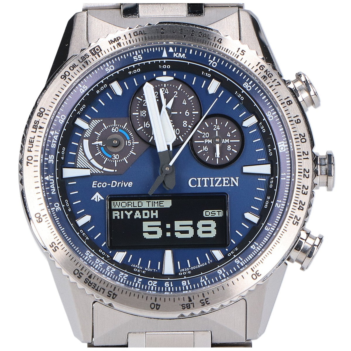 CITIZEN シチズン 【美品】JV2000-51L U830 SKY PROMASTER プロマスター クロノグラフ エコ・ドライブ 腕時計