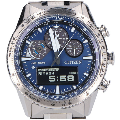 CITIZEN シチズン 【美品】JV2000-51L U830 SKY PROMASTER プロマスター クロノグラフ エコ・ドライブ 腕時計