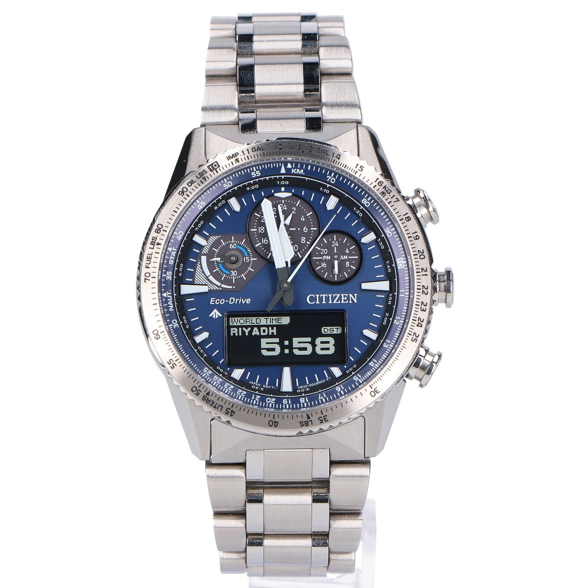 CITIZEN シチズン 【美品】JV2000-51L U830 SKY PROMASTER プロマスター クロノグラフ エコ・ドライブ 腕時計