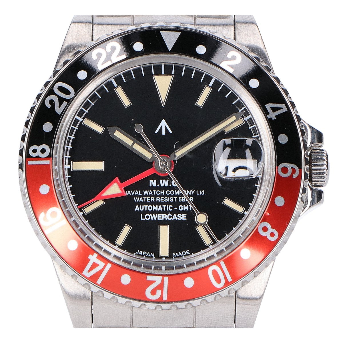 NAVAL WATCH ナバルウォッチ Produced By LOWERCASE ローワーケース GMT シースルーバック 自動巻き 腕時計