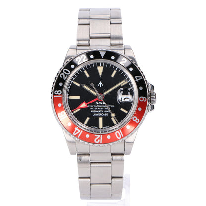 NAVAL WATCH ナバルウォッチ Produced By LOWERCASE ローワーケース GMT シースルーバック 自動巻き 腕時計