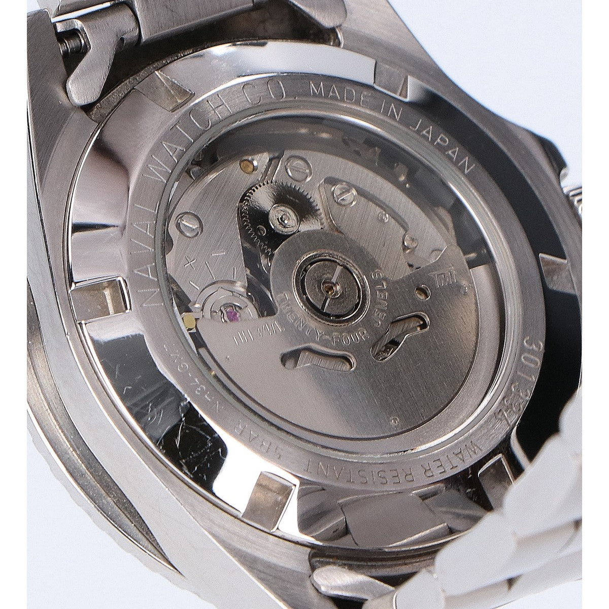 NAVAL WATCH ナバルウォッチ Produced By LOWERCASE ローワーケース GMT シースルーバック 自動巻き 腕時計