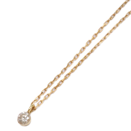 agete アガット 【美品】K18 0.05 ダイヤモンド ネックレス