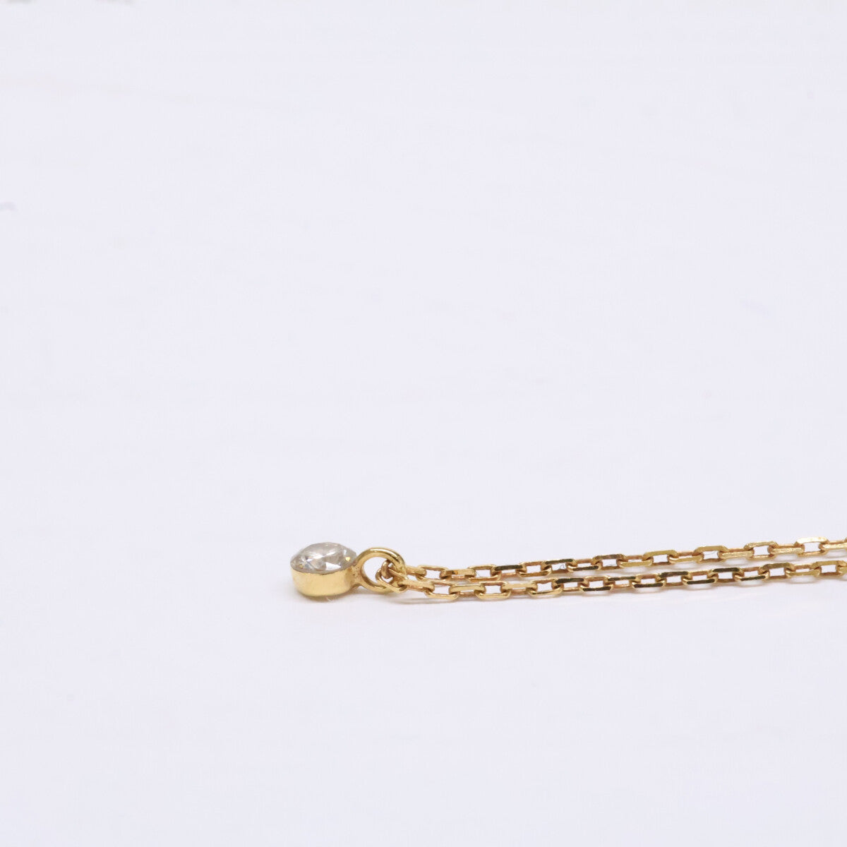 agete アガット 【美品】K18 0.05 ダイヤモンド ネックレス – style