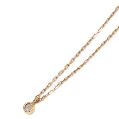 agete アガット 【美品】K18 0.05 ダイヤモンド ネックレス