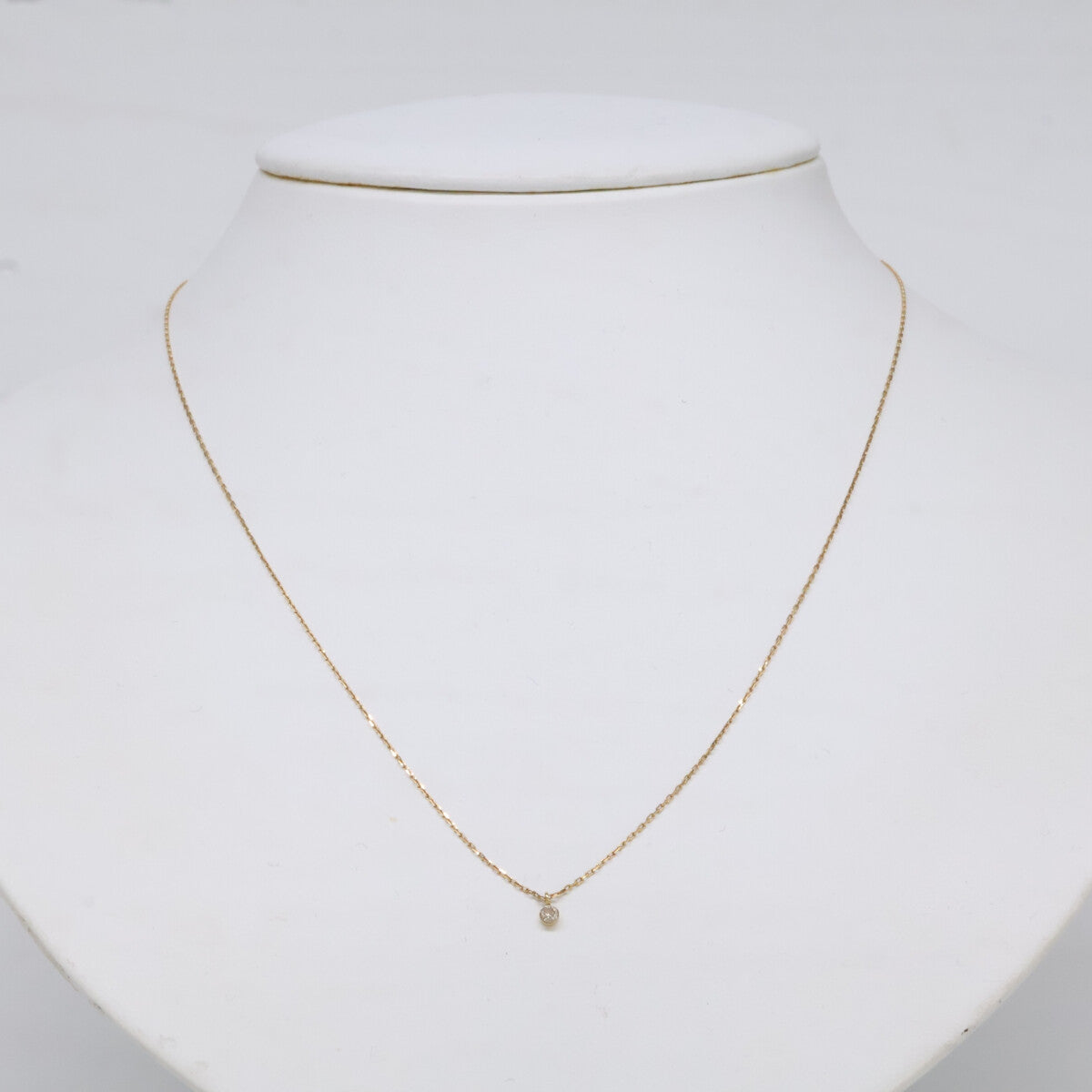 agete アガット 【美品】K18 0.05 ダイヤモンド ネックレス – style