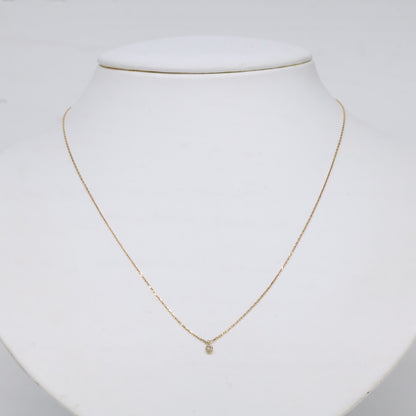 agete アガット 【美品】K18 0.05 ダイヤモンド ネックレス