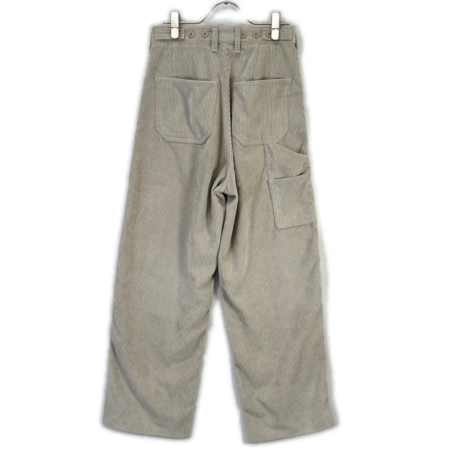THE SHISHIKUI シシクイ CORDUROY CREAM Painter C パンツ ボトムス