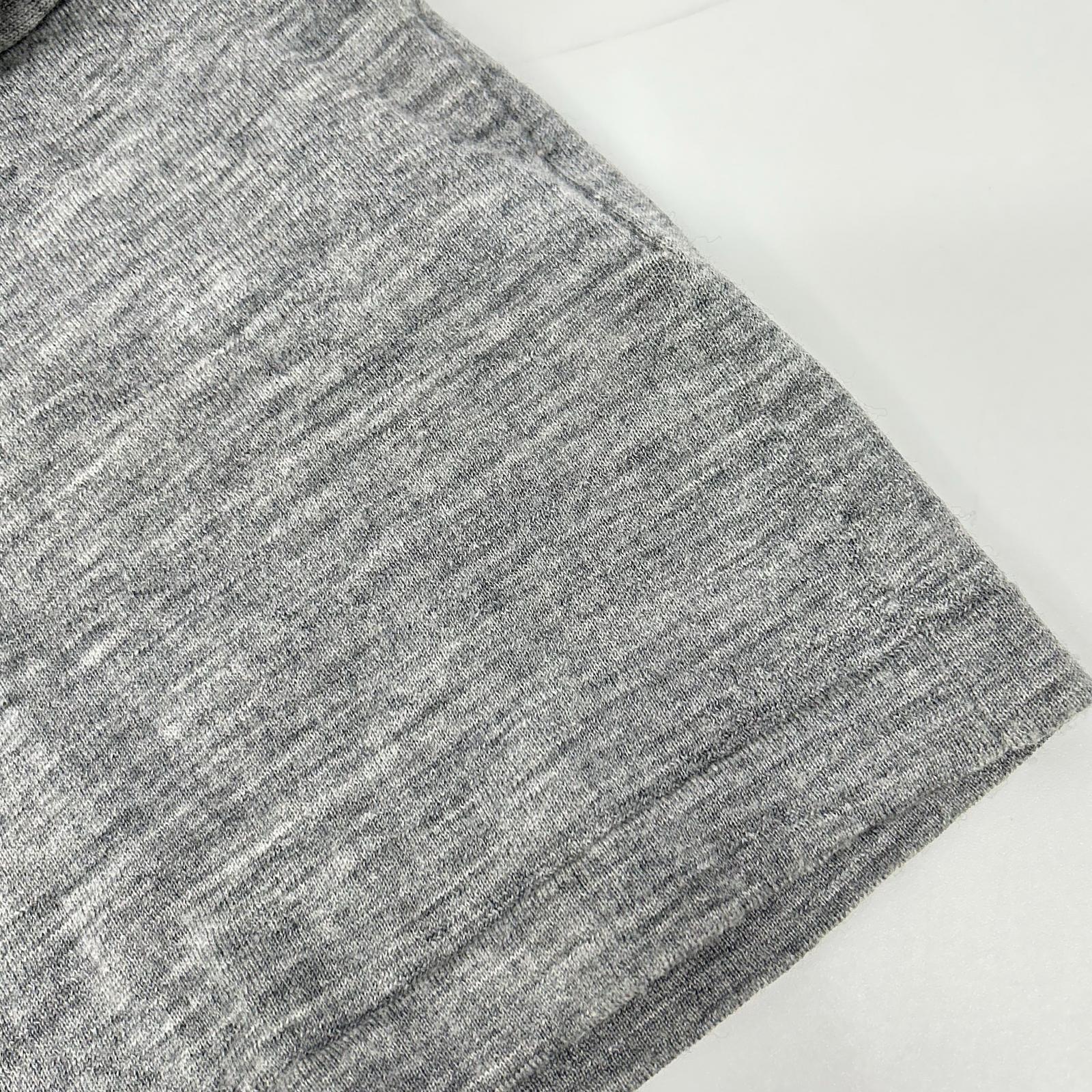 THE SHISHIKUI シシクイ グレー ウール タートルネックニット トップス