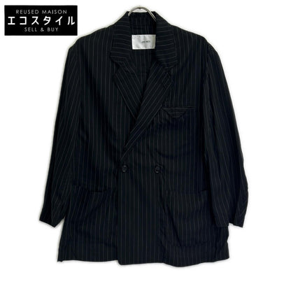 JANE SMITH ジェーンスミス ブラック ピンストライプ 24SJK-#223L ウォッシュドジャケット ジャケット