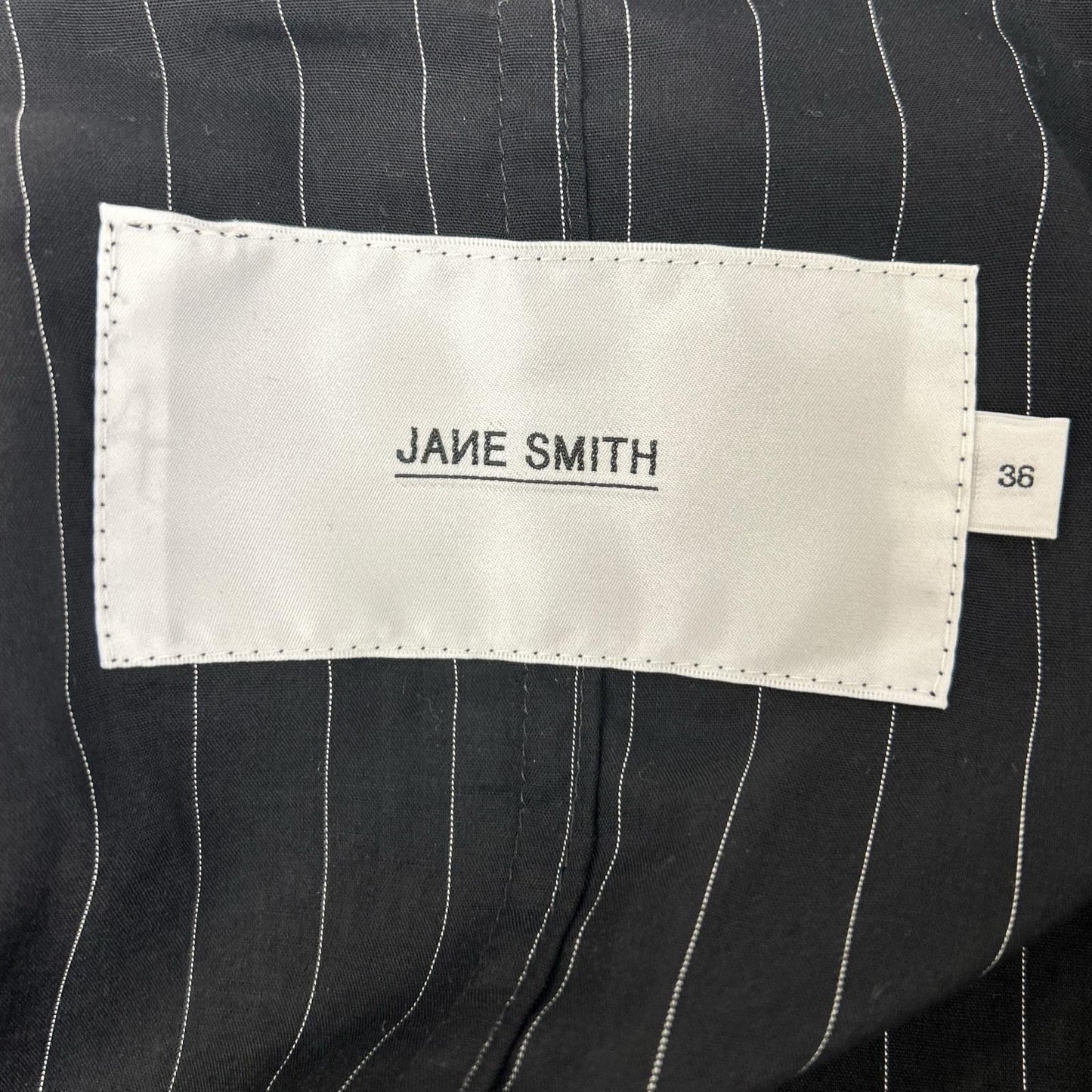 JANE SMITH ジェーンスミス ブラック ピンストライプ 24SJK-#223L ウォッシュドジャケット ジャケット