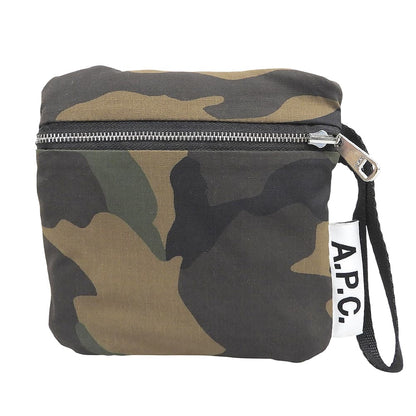 A.P.C. アーペーセー 美品 カモフラ SHOPPING ULTRALIGHT MINIMAL 22P エコバッグ トートバッグ レディース グリーン/ブラウン トートバッグ