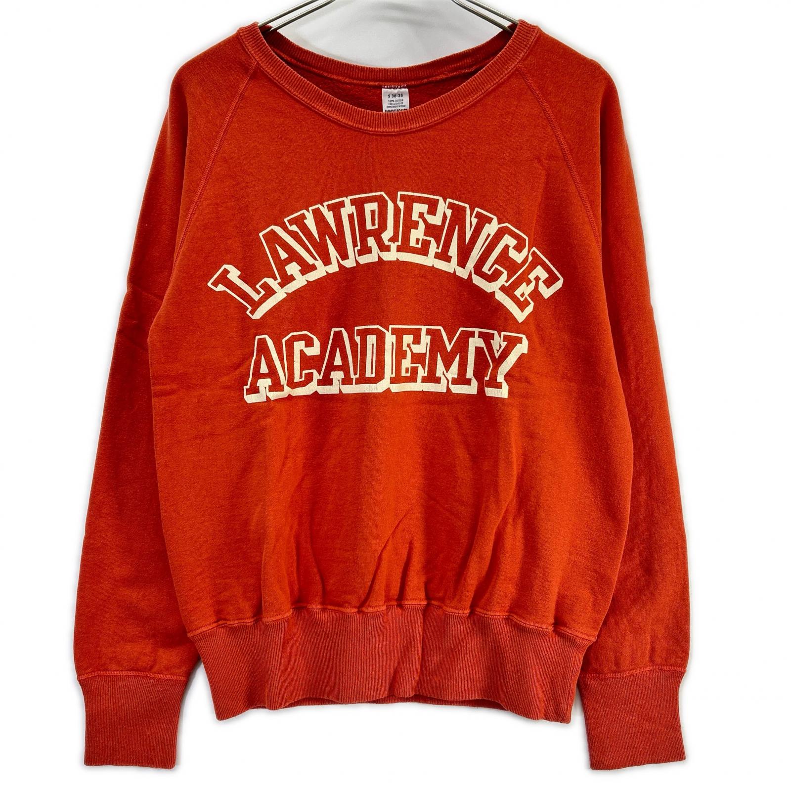 WAREHOUSE ウエアハウス レッド プリント ラグラン スウェットシャツ トップス