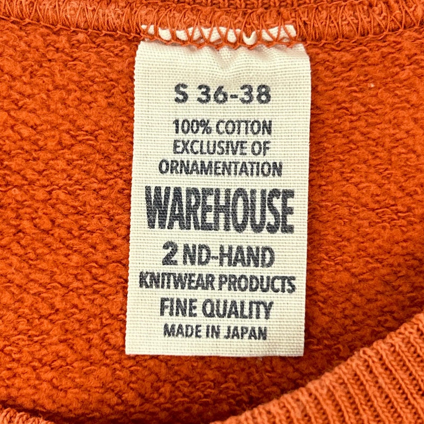 WAREHOUSE ウエアハウス レッド プリント ラグラン スウェットシャツ トップス
