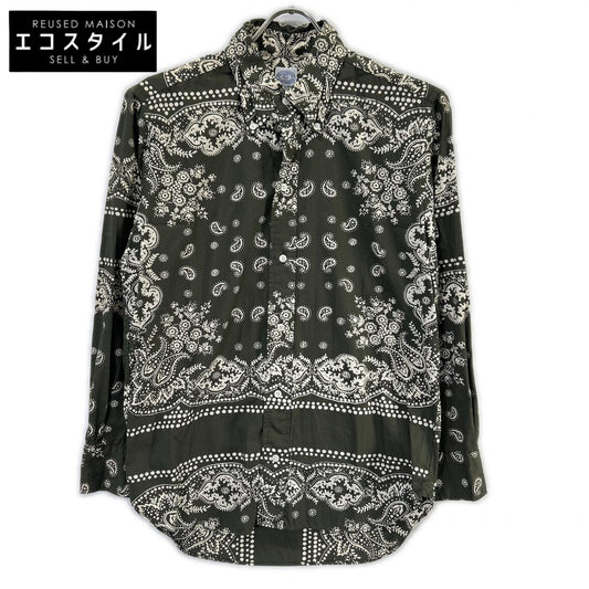 BOY'S MARKET ボーイズマーケット グレー HDO-184 ペイズリープリント コットン BDシャツ トップス