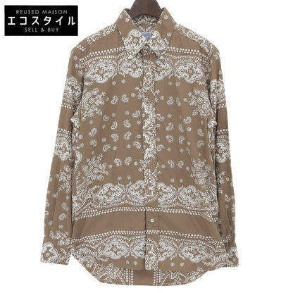 BOY'S MARKET ボーイズマーケット ペイズリープリント コットン BDシャツ トップス メンズ ブラウン S HDO-104 トップス