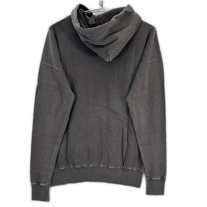 ミクスタ ×Boys Market ブラック ビンテージ加工 フロッキー スウェットフーディ トップス