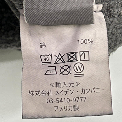 ミクスタ ×Boys Market ブラック ビンテージ加工 フロッキー スウェットフーディ トップス