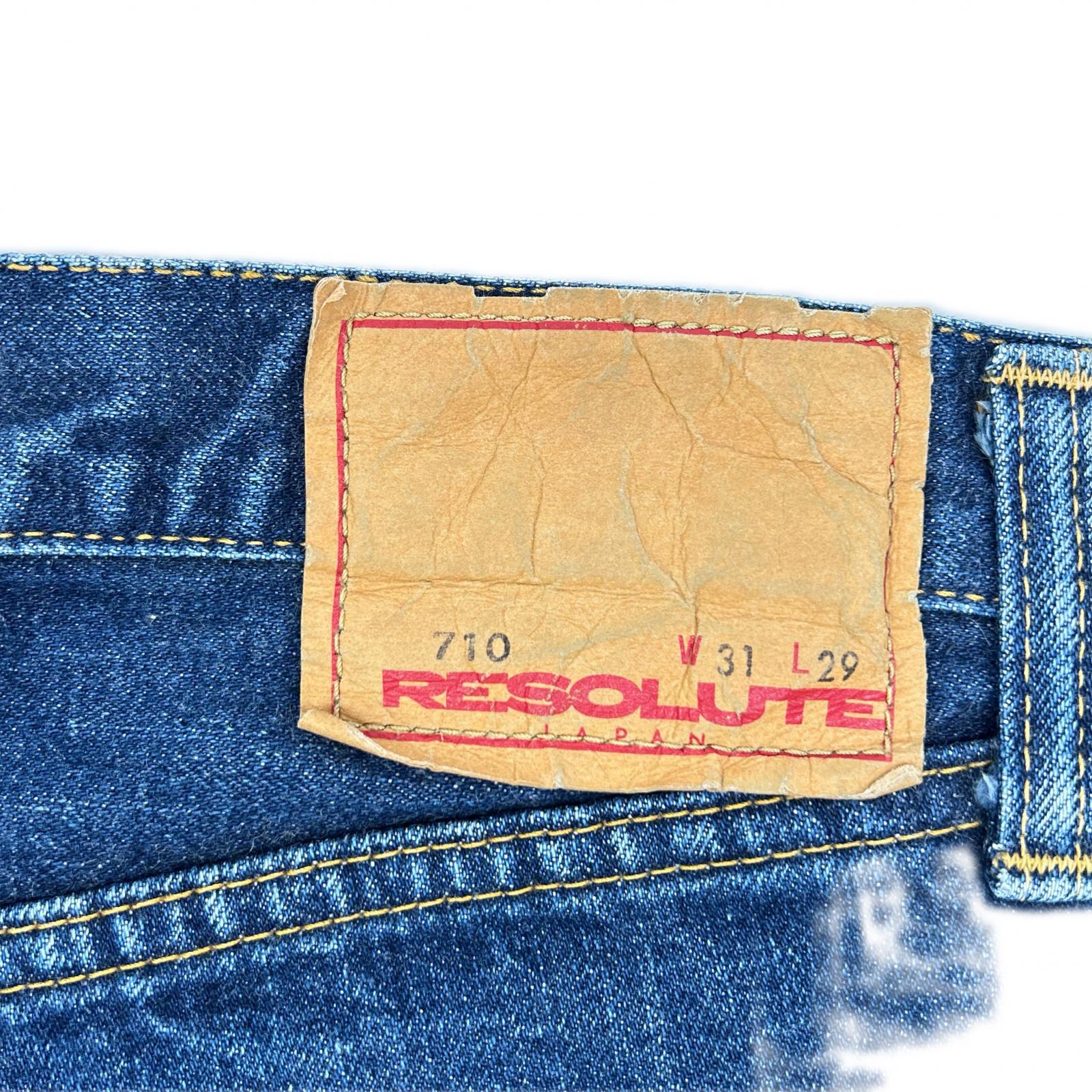 RESOLUTE リゾルト インディゴ 710 テーパード ワンウォッシュデニム ボトムス