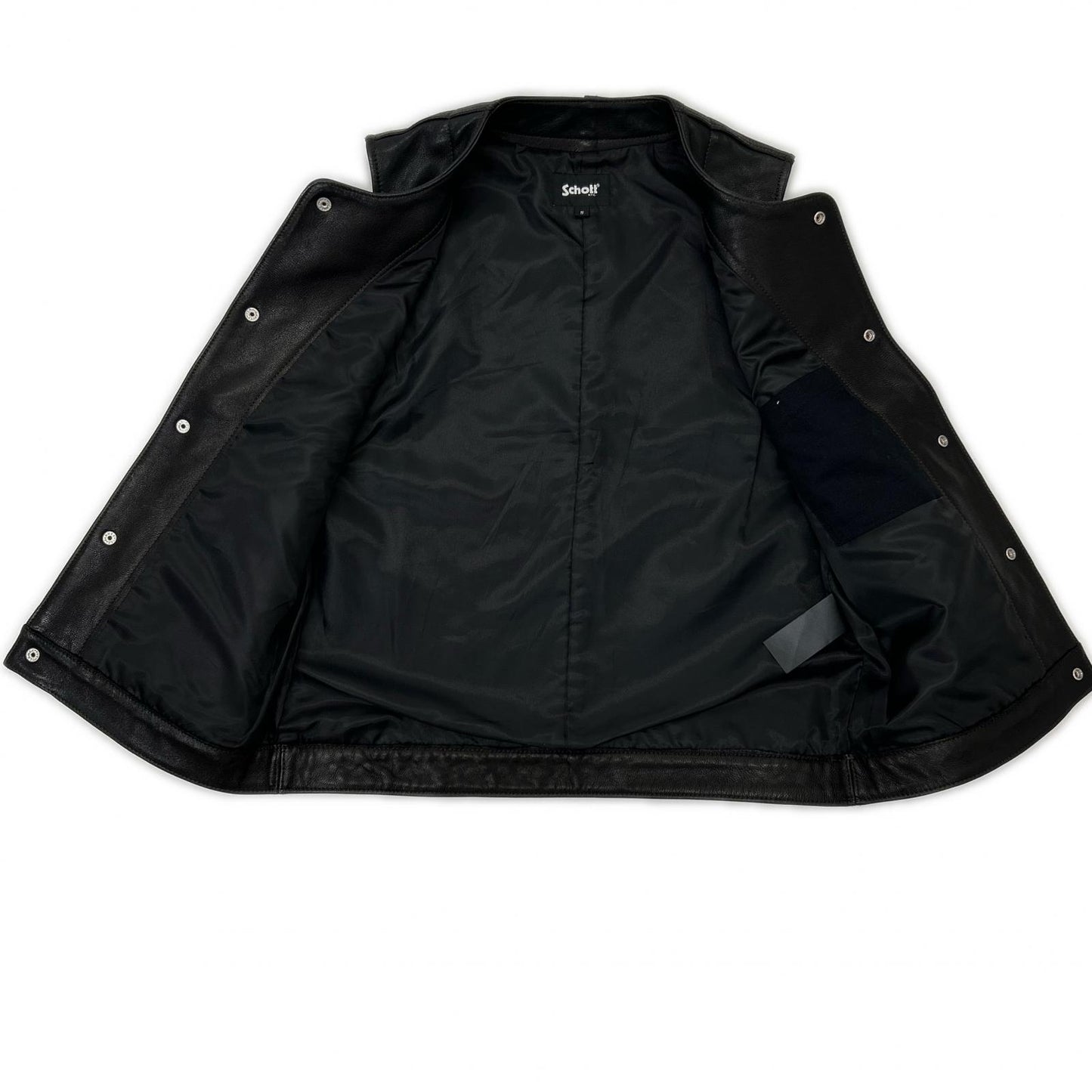 SCHOTT ショット ブラック 782-3251001 GOAT LEATHER VEST ベスト