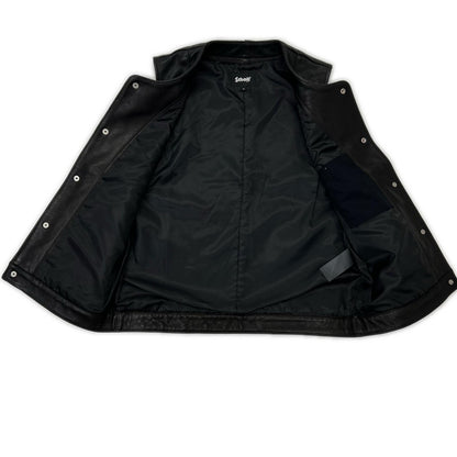 SCHOTT ショット ブラック 782-3251001 GOAT LEATHER VEST ベスト