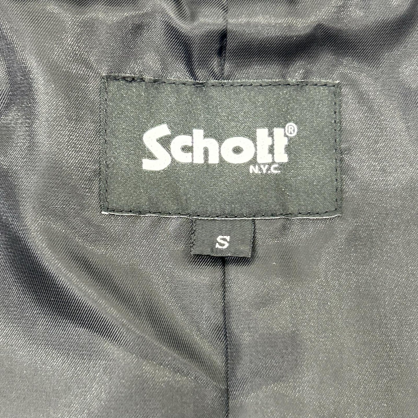 SCHOTT ショット ブラック 782-3251001 GOAT LEATHER VEST ベスト