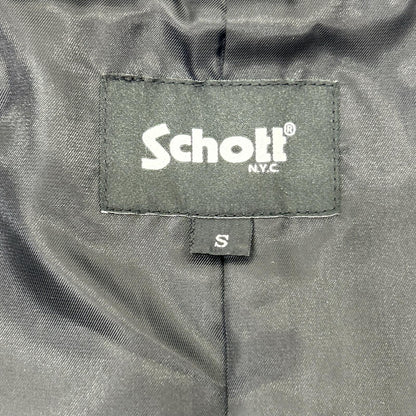 SCHOTT ショット ブラック 782-3251001 GOAT LEATHER VEST ベスト