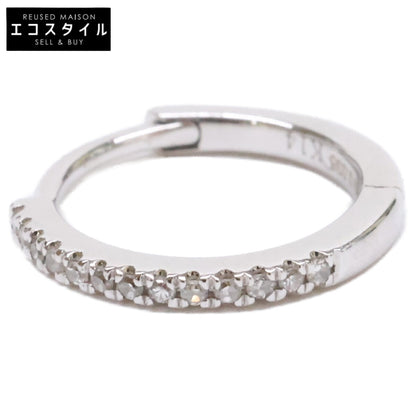 bijou de m ビジュードエム 【美品】K14 D0.035 ダイヤモンド ミニ フープ 片耳 シングル ピアス