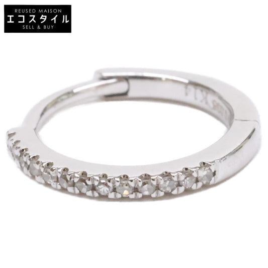Bijou de M ビジュードエム 【美品】K14 D0.035 ダイヤモンド ミニ フープ 片耳 シングル ピアス