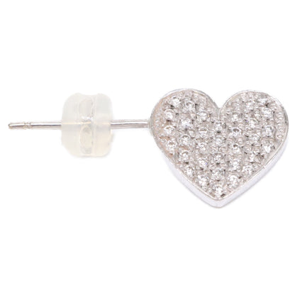 Bijou de M ビジュードエム MIO HARUTAKA K18WG メレダイヤモンド 0.16ct ハート横向き 左針 ピアス