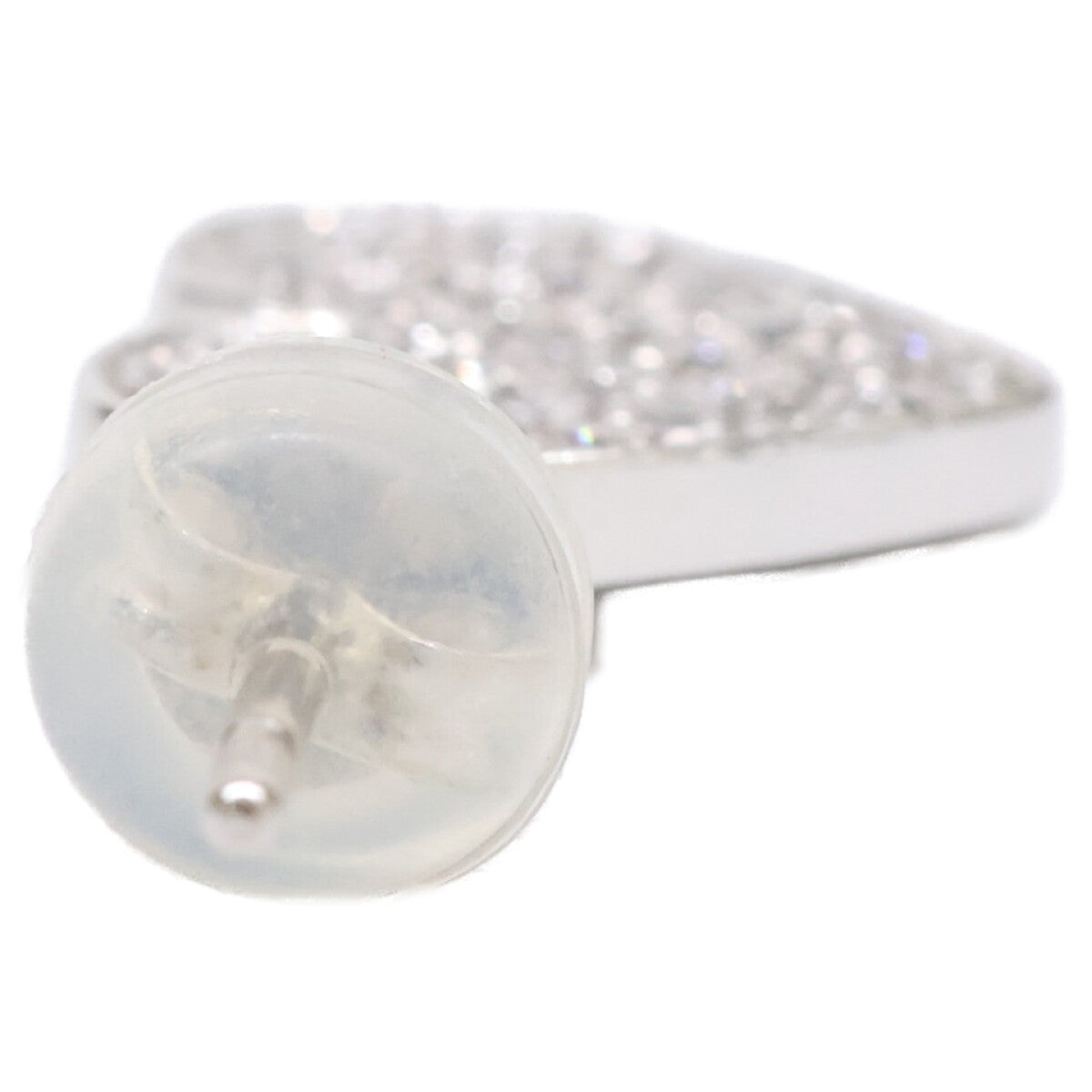 Bijou de M ビジュードエム MIO HARUTAKA K18WG メレダイヤモンド 0.16ct ハート横向き 左針 ピアス