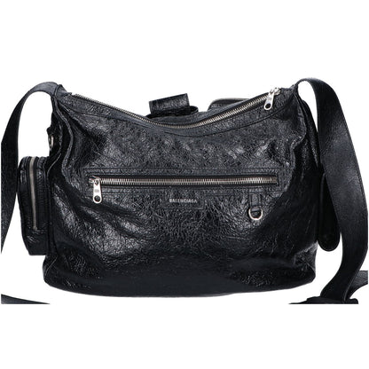 BALENCIAGA バレンシアガ 美品 785297 スーパービジー アリーナラムスキン メッセンジャーバッグ ショルダーバッグ