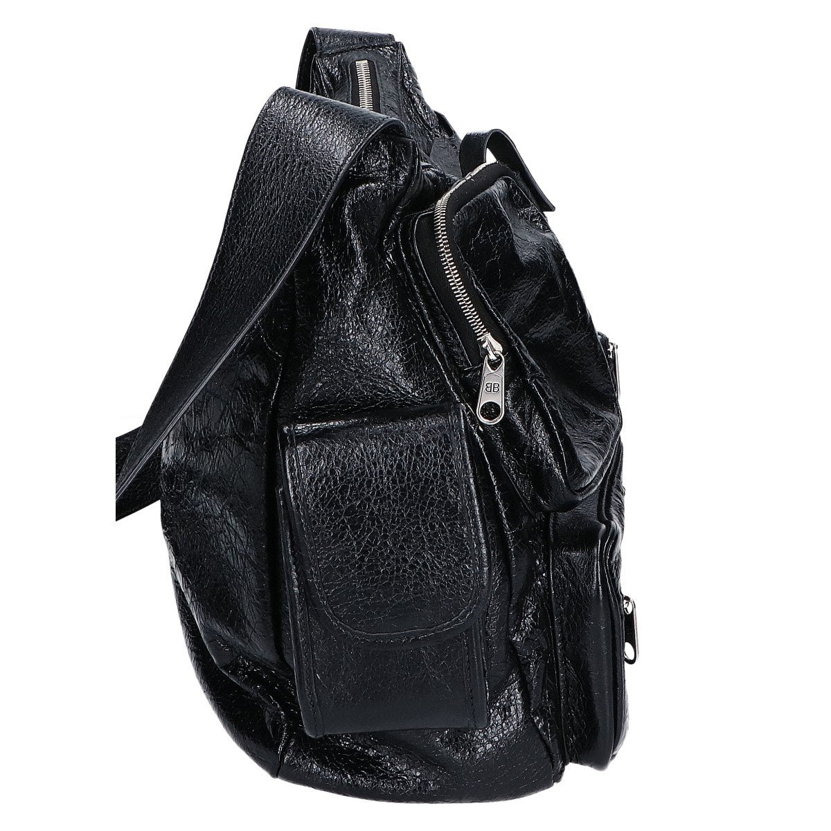 BALENCIAGA バレンシアガ 美品 785297 スーパービジー アリーナラムスキン メッセンジャーバッグ ショルダーバッグ