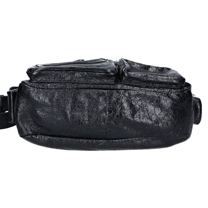 BALENCIAGA バレンシアガ 美品 785297 スーパービジー アリーナラムスキン メッセンジャーバッグ ショルダーバッグ