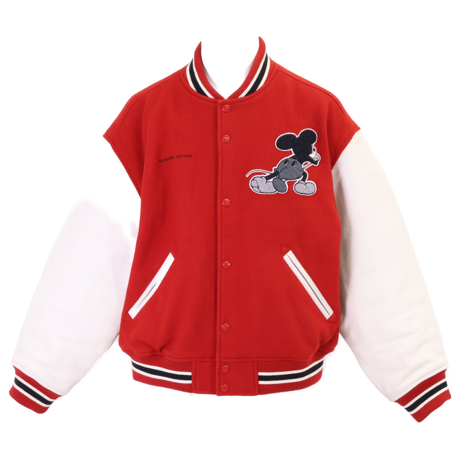 Supreme シュプリーム ｘNUMBER(N)INE【美品/国内正規/25FW】Mickey Mouse Varsity Jacket ミッキーマウス バーシティジャケット ジャケット