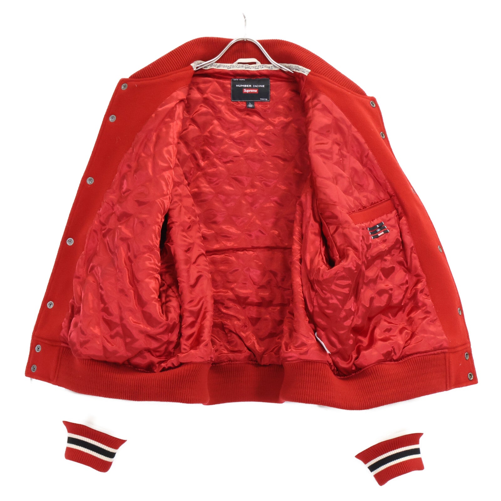 Supreme シュプリーム ｘNUMBER(N)INE【美品/国内正規/25FW】Mickey Mouse Varsity Jacket ミッキーマウス バーシティジャケット ジャケット