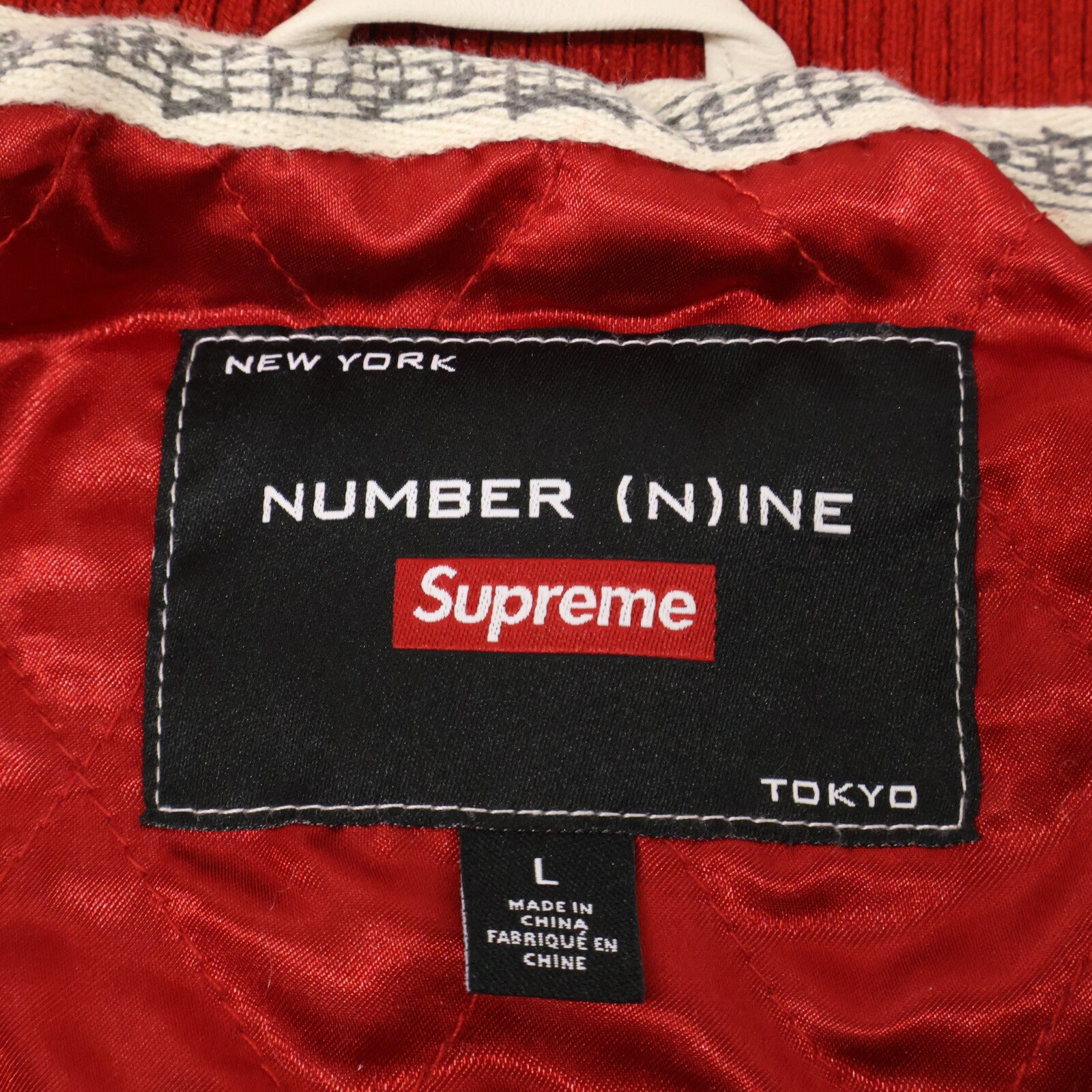 Supreme シュプリーム ｘNUMBER(N)INE【美品/国内正規/25FW】Mickey Mouse Varsity Jacket ミッキーマウス バーシティジャケット ジャケット