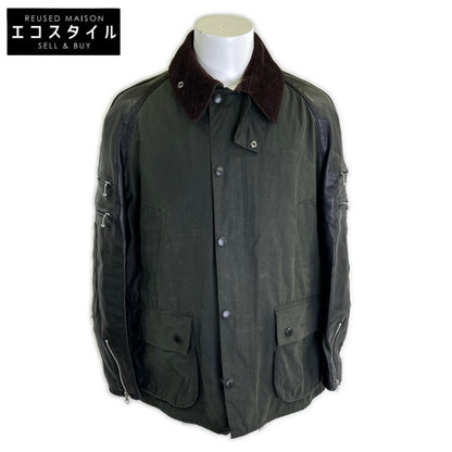 Barbour バブアー ｘJUNYA WATANABE MAN【美品】AD2017 WT-J102 BEDALE アームレザー切替 ビデイルジャケット ジャケット