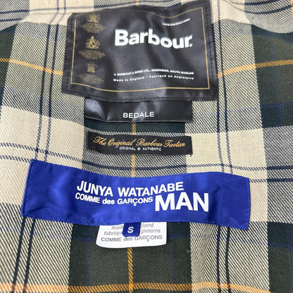 Barbour バブアー ｘJUNYA WATANABE MAN【美品】AD2017 WT-J102 BEDALE アームレザー切替 ビデイルジャケット ジャケット