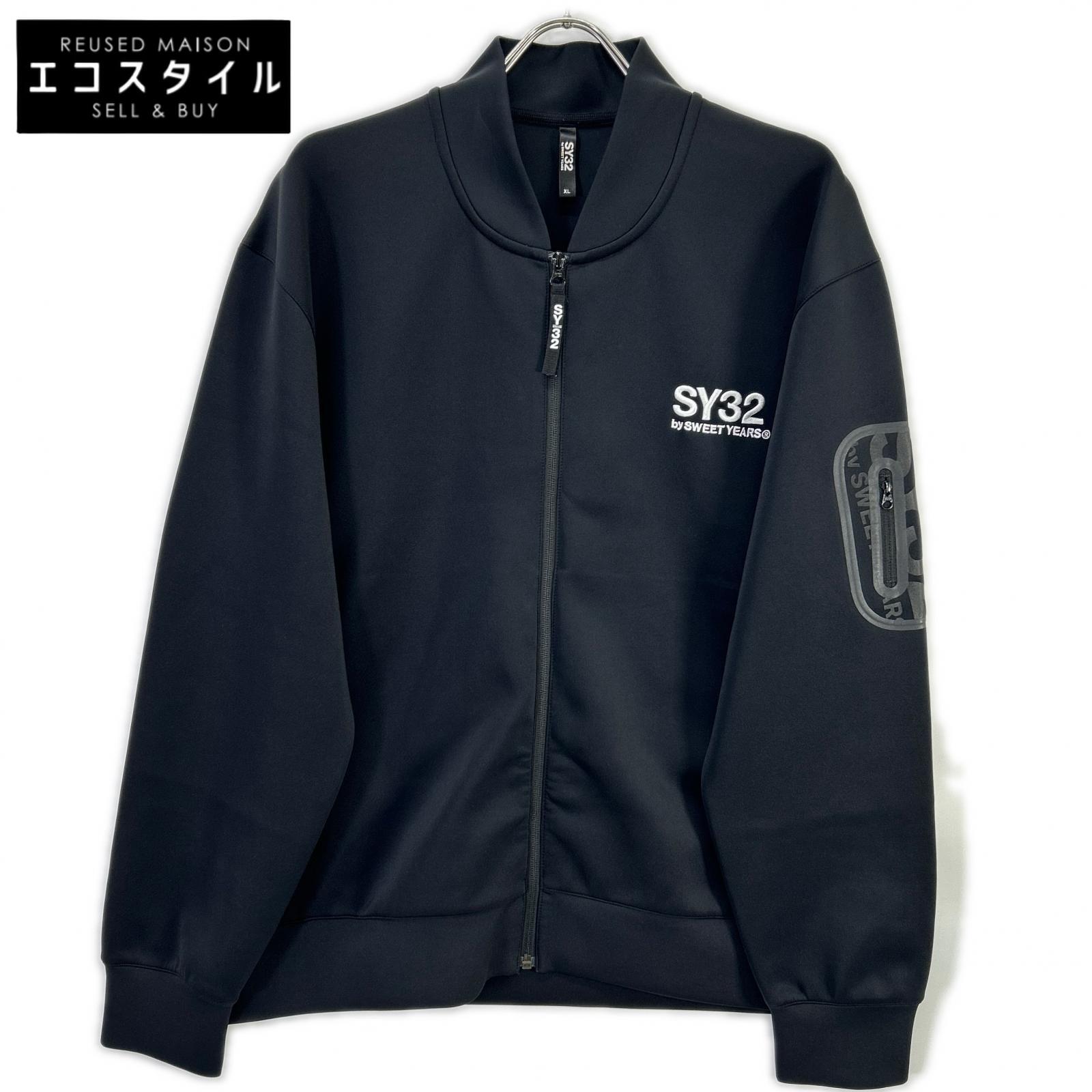SY32 by SWEET YEARS エスワイサーティトゥーバイスウィートイヤーズ ブラック 14109 DOUBLE KNIT BOMBER JK ジャケット