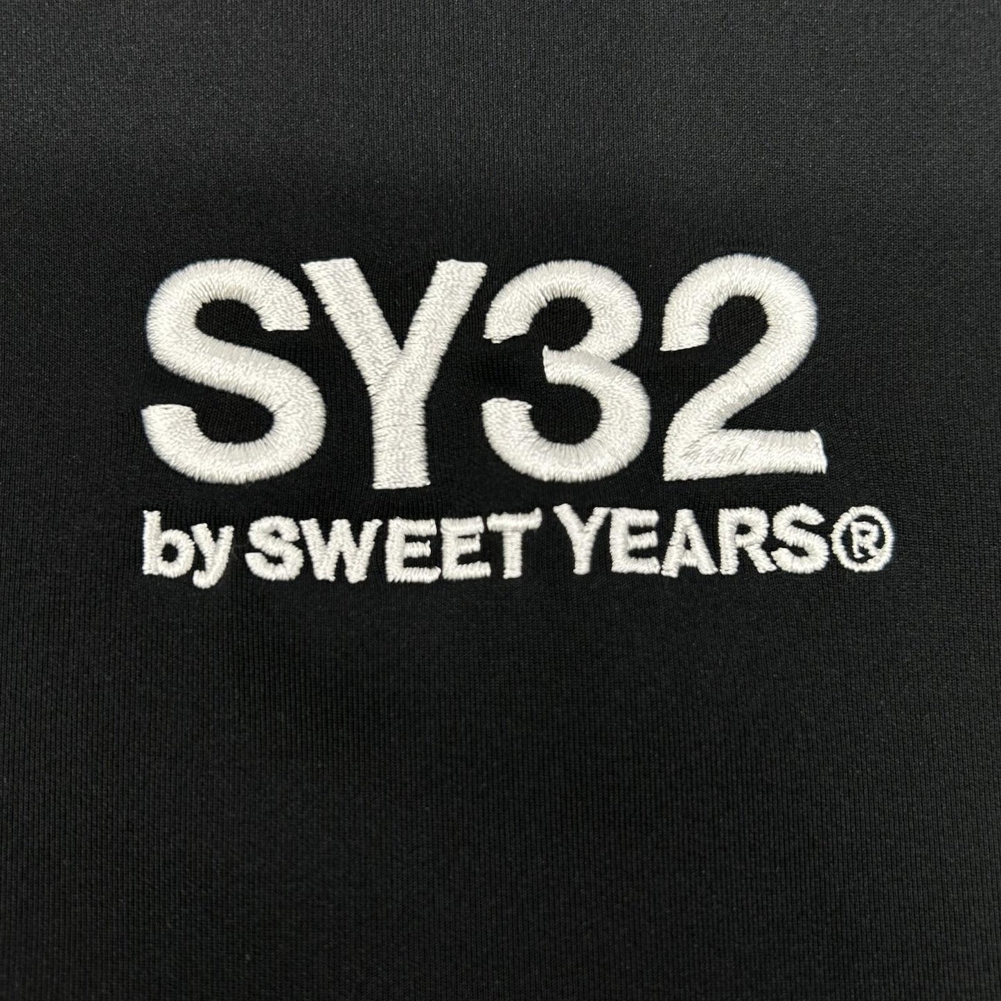 SY32 by SWEET YEARS エスワイサーティトゥーバイスウィートイヤーズ ブラック 14109 DOUBLE KNIT BOMBER JK ジャケット