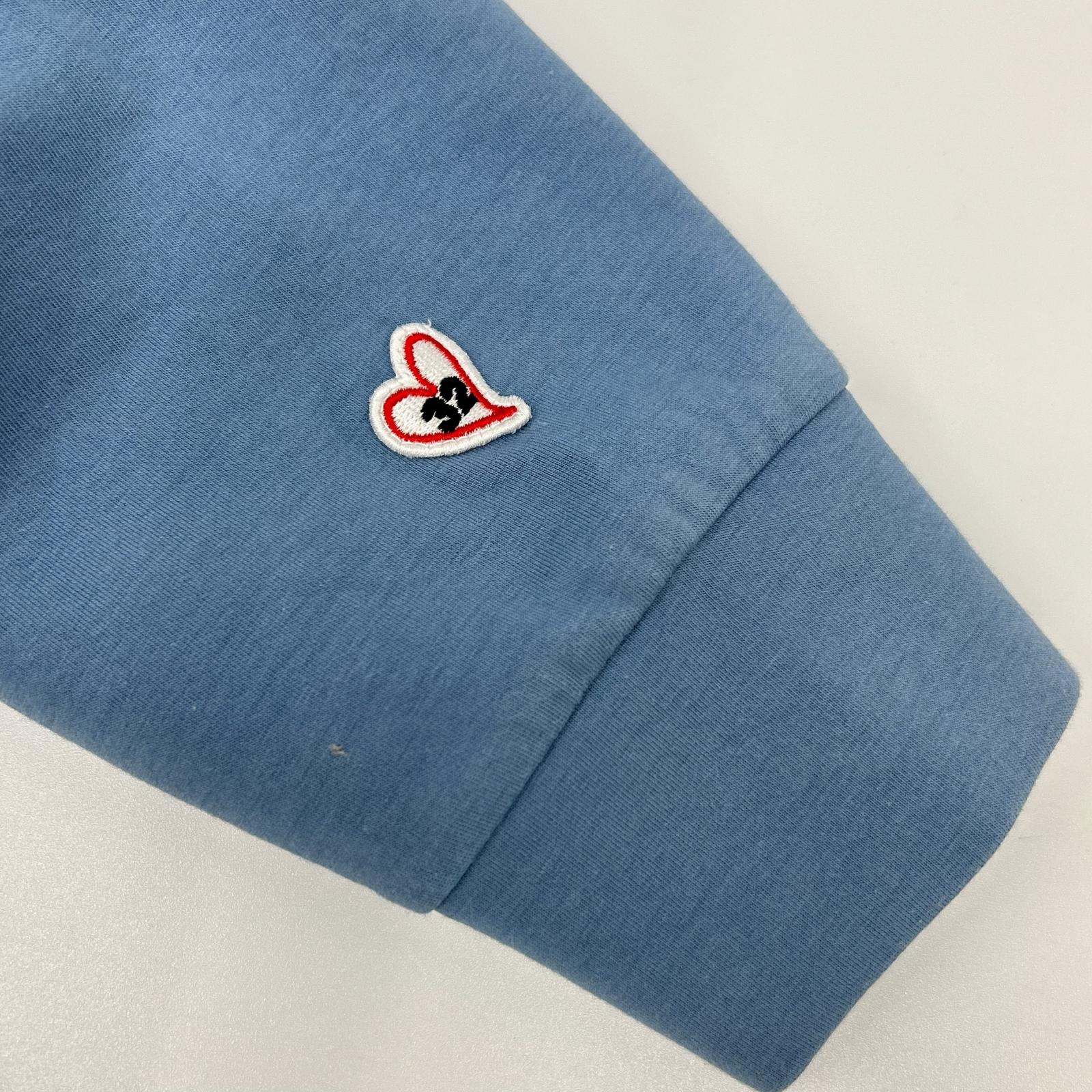 SY32 by SWEET YEARS エスワイサーティトゥーバイスウィートイヤーズ ブルー 15527 EMBROIDERY LOGO WIDE SILHOUETTE フーディ トップス