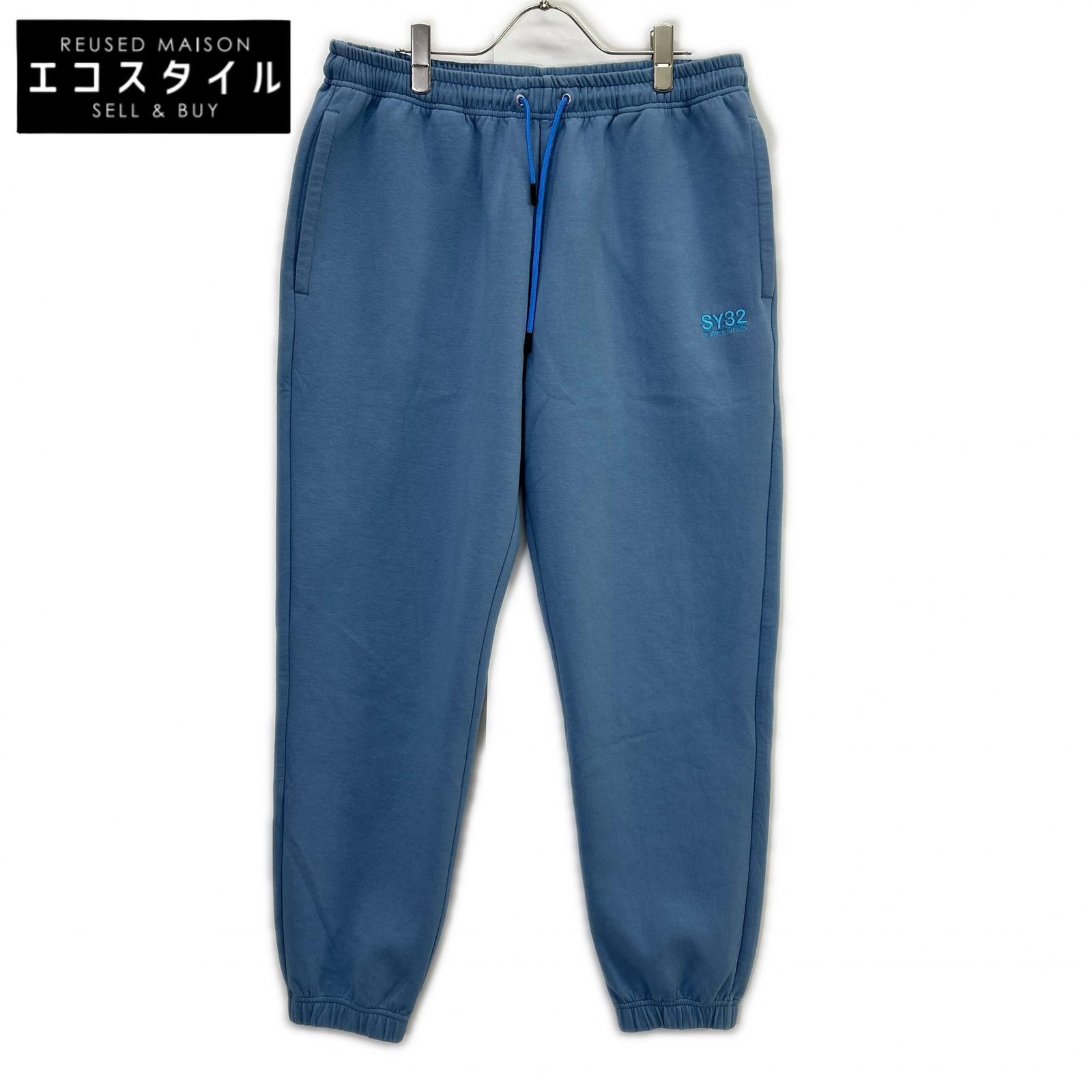 SY32 by SWEET YEARS エスワイサーティトゥーバイスウィートイヤーズ ブルー 15528 EMBROIDERY LOGO SWEAT PANTS ボトムス