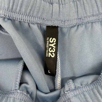 SY32 by SWEET YEARS エスワイサーティトゥーバイスウィートイヤーズ ブルー 15528 EMBROIDERY LOGO SWEAT PANTS ボトムス