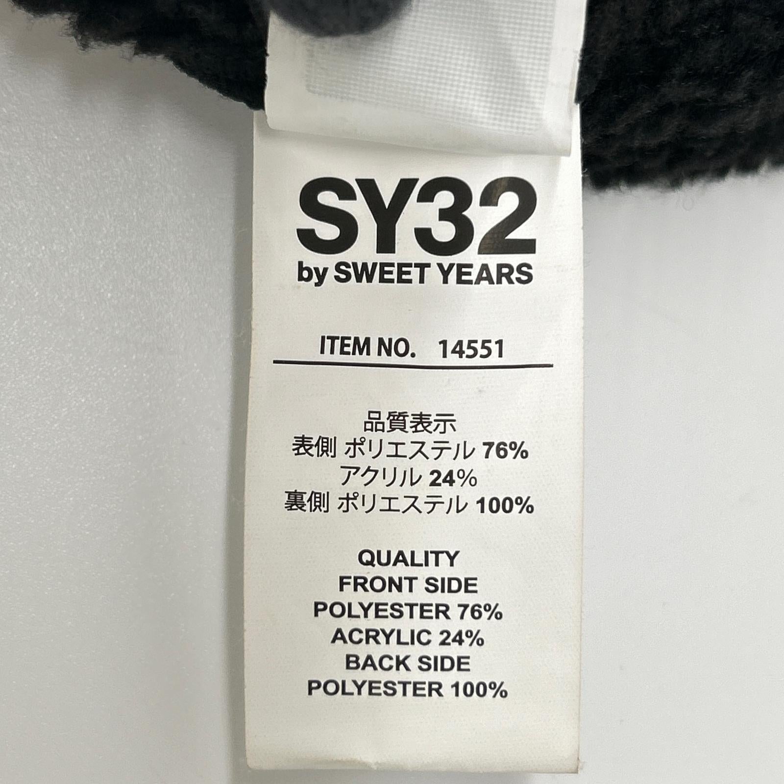 SY32 by SWEET YEARS エスワイサーティトゥーバイスウィートイヤーズ ブラック 14551 REGULAR リバーシブル ブルゾン ジャケット